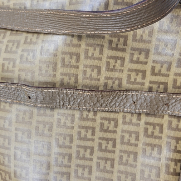 Fendi Vintage Zucca Logo Unisex Crossbody Bag - Picture 9 of 14